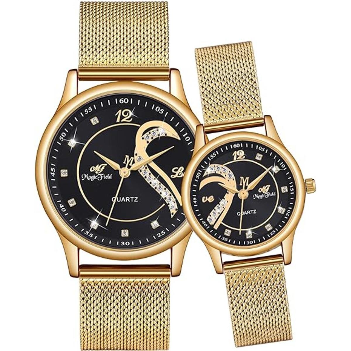 Relojes de pulsera románticos de acero inoxidable con