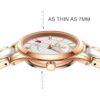 Relojes de cerámica blanca para mujer relojes de moda_4