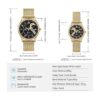 Relojes de pulsera románticos de acero inoxidable con_3
