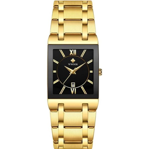 Relojes cuadrados para hombre de acero inoxidable de_1