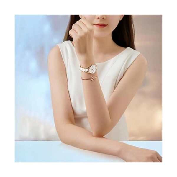 Relojes de cerámica blanca para mujer relojes de moda_2