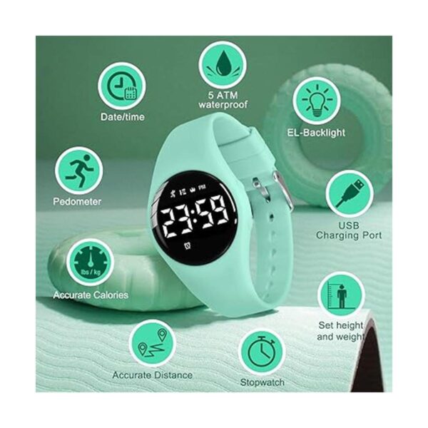 Reloj rastreador de fitness para niños reloj digital de_2