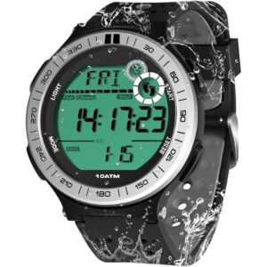Reloj subacuático de 328.1 ft podómetro para hombres y
