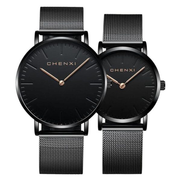Reloj ultra fino y simple para parejas para él y ella_1