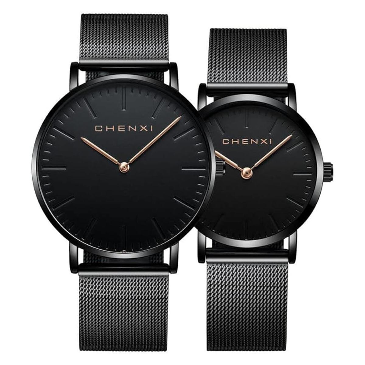 Reloj ultra fino y simple para parejas para él y ella