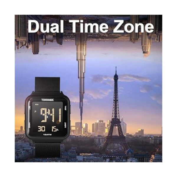 Reloj digital sumergible impermeable de 10 ATM con correa_2
