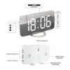 Reloj despertador digital pantalla LED con espejo grande_4