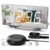 Reloj despertador doble con agitador de cama para adultos_1