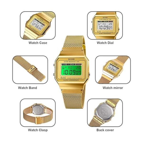Reloj deportivo clásico unisex para mujer y hombre con_4