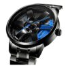 Reloj de rueda de automóvil reloj de acero inoxidable con