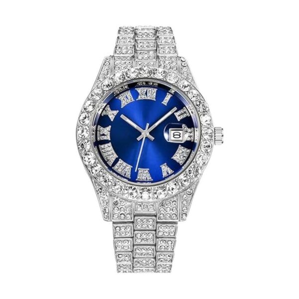 Reloj de pulsera para hombre con números romanos y esfera_1