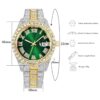 Reloj de pulsera para hombre Hip Hop Jewelry con diamantes
