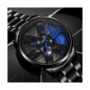 Reloj de rueda de automóvil reloj de acero inoxidable con