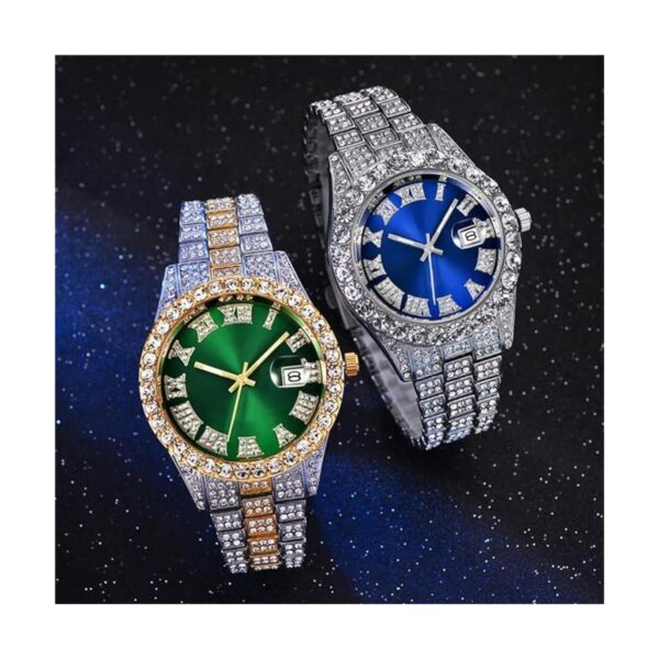 Reloj de pulsera para hombre Hip Hop Jewelry con diamantes