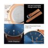 Reloj de pulsera minimalista para hombre con fecha