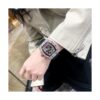 Reloj de pulsera unisex punk brillante para hombre reloj