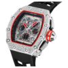 Reloj de pulsera unisex punk brillante para hombre reloj