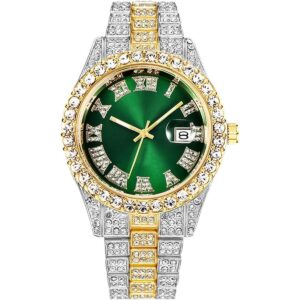 Reloj de pulsera para hombre Hip Hop Jewelry con diamantes