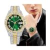 Reloj de pulsera para hombre Hip Hop Jewelry con diamantes