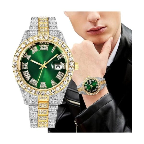 Reloj de pulsera para hombre Hip Hop Jewelry con diamantes