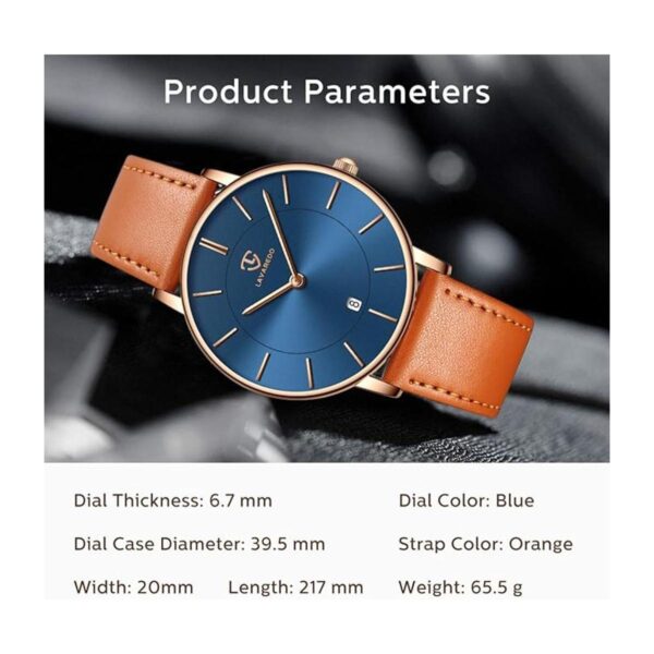 Reloj de pulsera minimalista para hombre con fecha