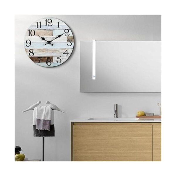 Reloj de pared Reloj de pared de madera silencioso sin_5