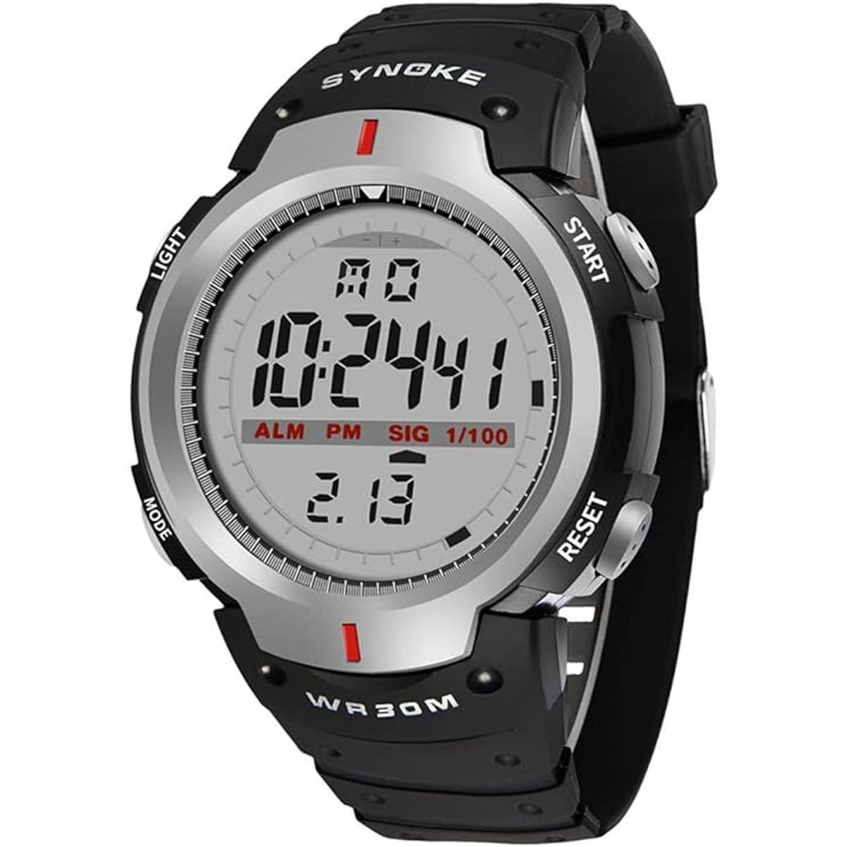 Reloj de pulsera analógico digital para hombre con esfera