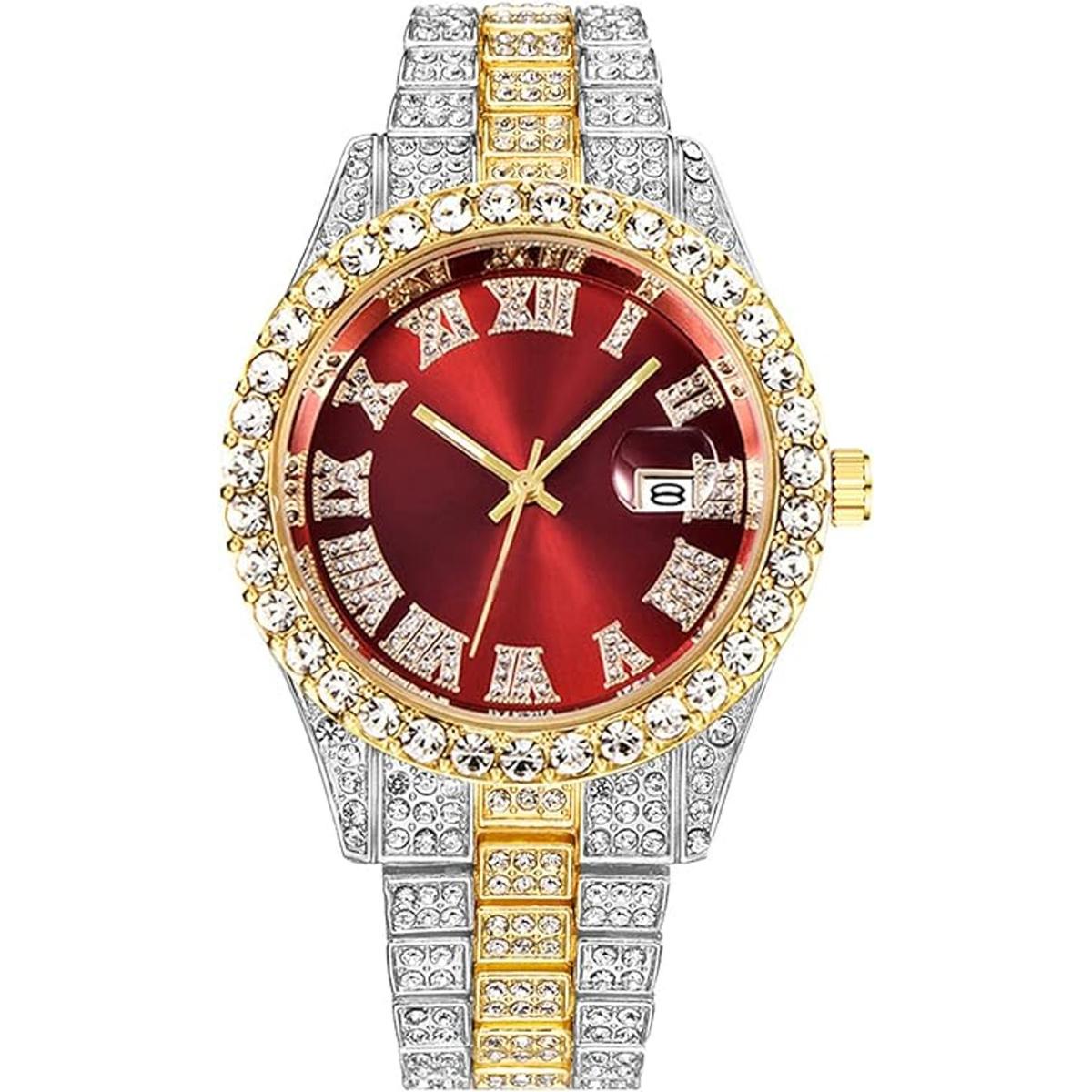 Reloj de pulsera analógico de cuarzo para hombre con