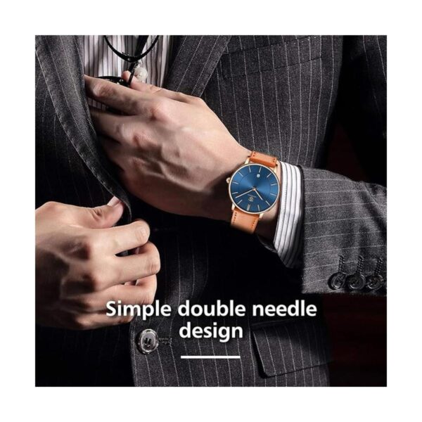 Reloj de pulsera minimalista para hombre con fecha
