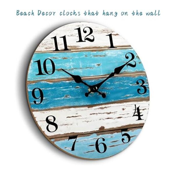 Reloj de pared Reloj de pared azul con temática de_2