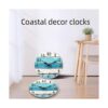 Reloj de pared Reloj de pared azul con temática de_4