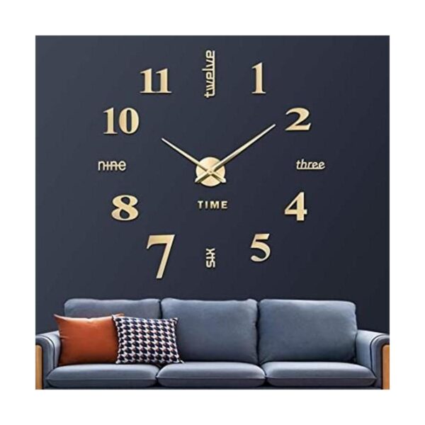 Reloj de pared VREAONE sin marco grande moderno espejo_1