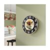 Reloj de pared rústico de 14 pulgadas con girasol de