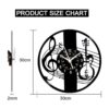 Reloj de pared de discos de vinilo de música Kinglive