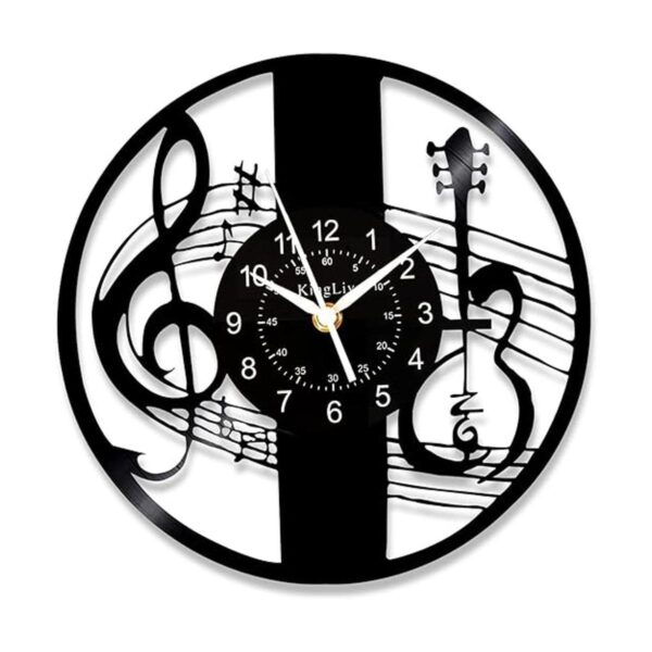 Reloj de pared de discos de vinilo de música Kinglive