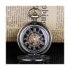 Reloj de bolsillo mecánico Steampunk con números romanos