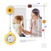 Reloj con clip para mujer diseño de solapa con flores_3