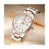 Reloj automático de moda señoras reloj analógico acero_3