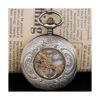 Reloj de bolsillo mecánico Steampunk con números romanos