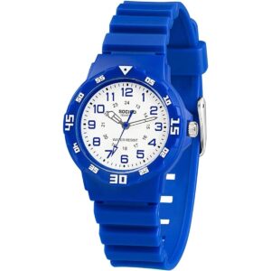 Reloj analógico para niños resistente al agua para_1
