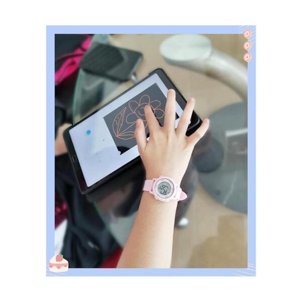 Reloj analógico para niñas niños 3D de dibujos animados_2