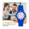 Reloj analógico para niños resistente al agua para_5