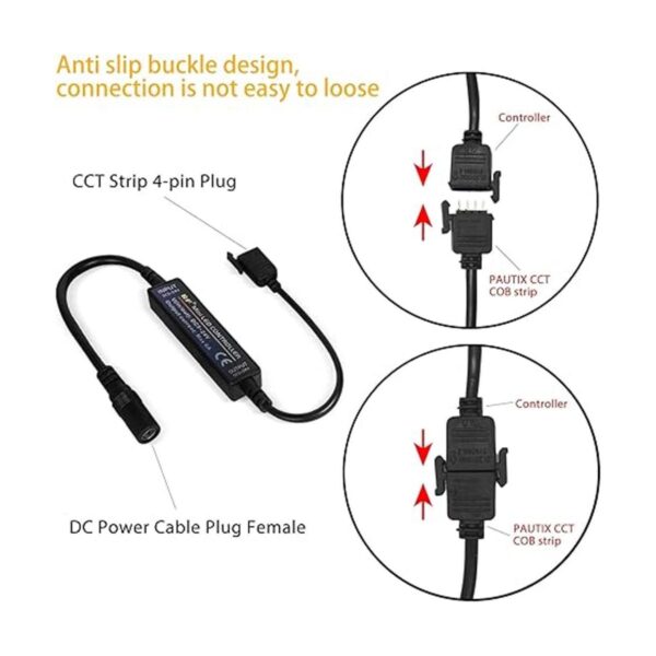 Regulador remoto RF para PAUTIX CCT Tunable COB LED tira_4