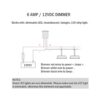 Regulador de luz de 12 V montaje empotrado interruptor_2