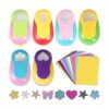 Regilt Juego de 6 perforadoras de papel con 10 papeles de