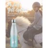 Regalos de caballos para niñas mujeres botella de agua