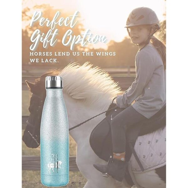 Regalos de caballos para niñas mujeres botella de agua