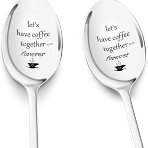 Regalos de aniversario para ella cuchara de café grabada_1