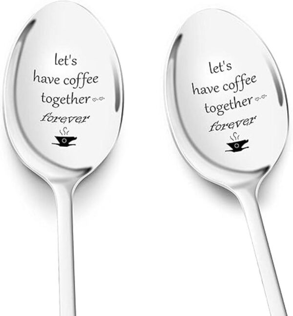 Regalos de aniversario para ella cuchara de café grabada_1