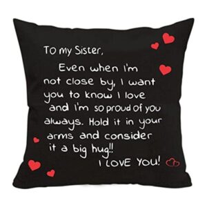 Regalo para hermanas de hermana funda de almohada con_1
